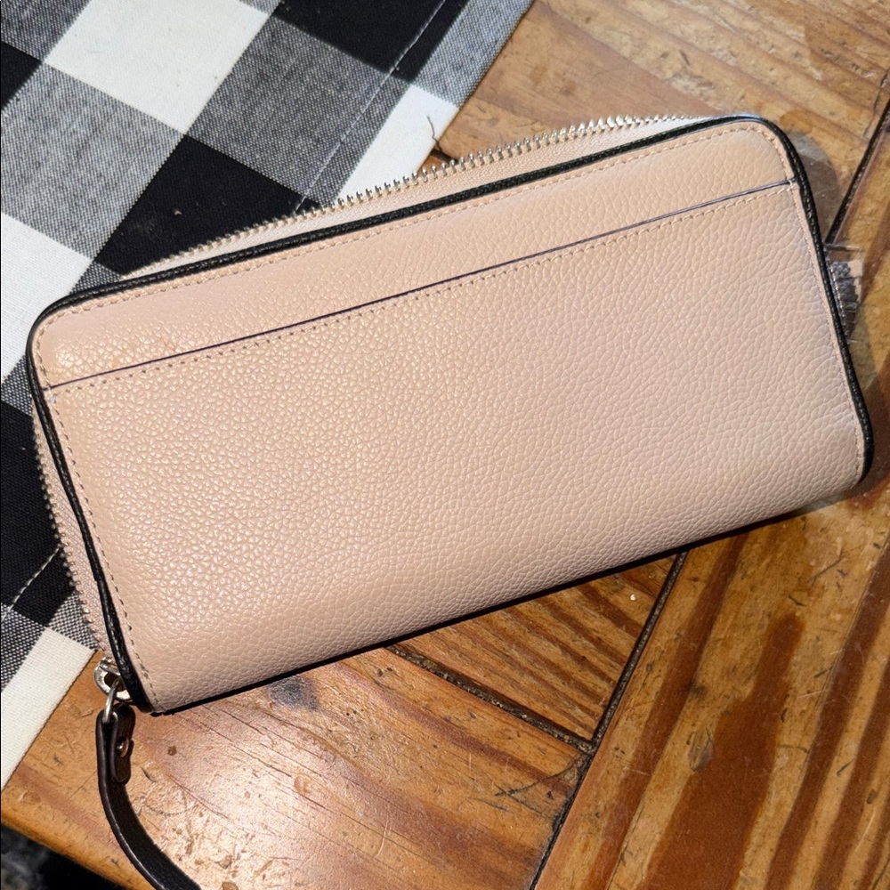 Kate Spade Cream Wallet with Zipper and Tassel